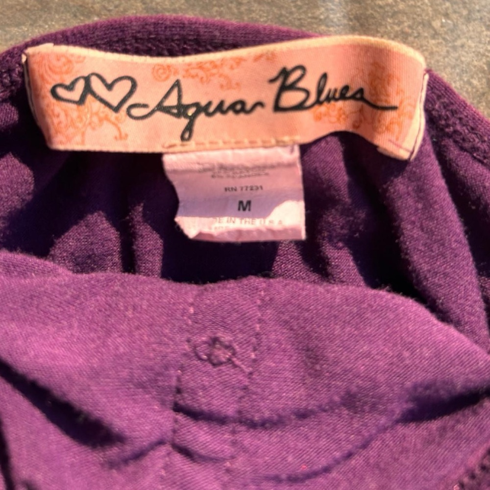 Aqua Blu Purple Ruffled Camisole - Picture 3 of 4